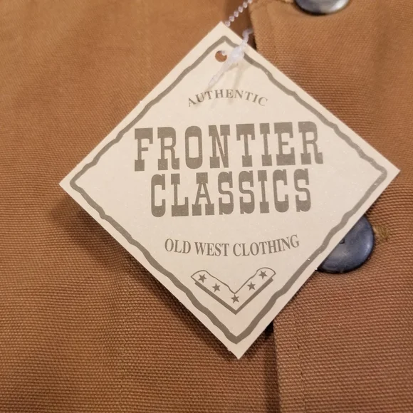 Frontier Classics Jacket 42 Brown Rancher Coat Cotton Canvas Western 3 Button